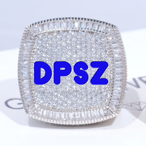 CUSTOM LETTER 3D ICED RING