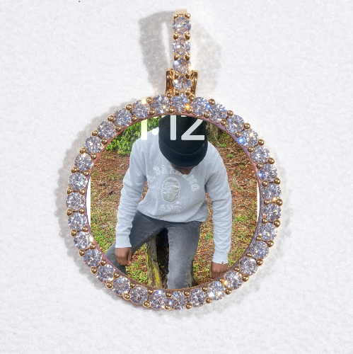 3D CIRCLE CUSTOM PICTURE PENDANT SMALL SIZE