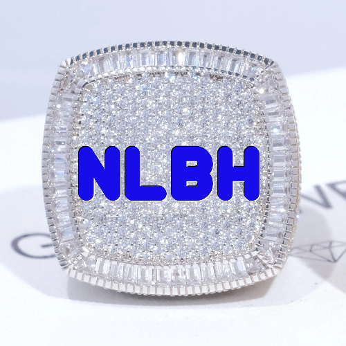 CUSTOM LETTER 3D ICED RING