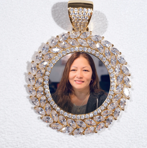 Large 3D Wheat Ear Custom Picture Pendant