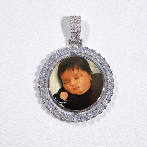 3D Spinning 2-Faced Custom Picture Pendant
