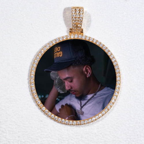 MEDIUM 3D CIRCLE CUSTOM PICTURE PENDANT