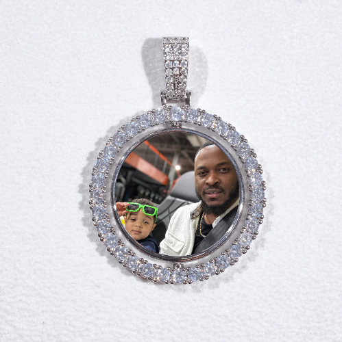3D Spinning 2-Faced Custom Picture Pendant
