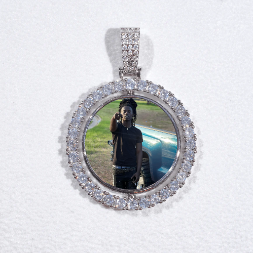 3D Spinning 2-Faced Custom Picture Pendant