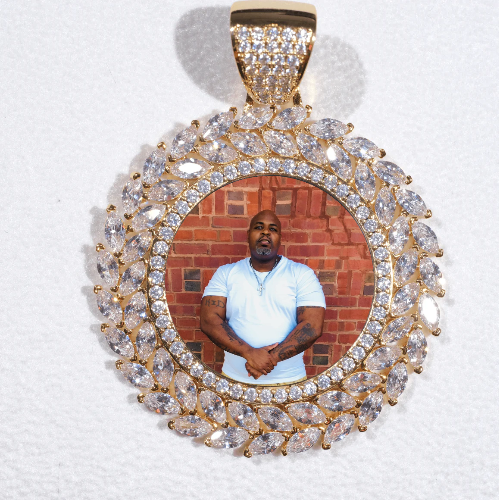 Large 3D Wheat Ear Custom Picture Pendant