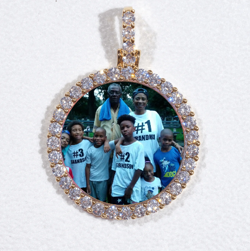 3D CIRCLE CUSTOM PICTURE PENDANT SMALL SIZE