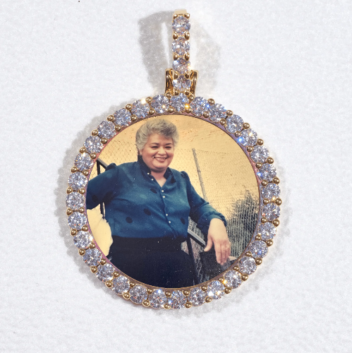 3D CIRCLE CUSTOM PICTURE PENDANT SMALL SIZE