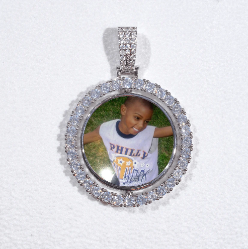 3D Spinning 2-Faced Custom Picture Pendant