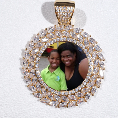 Large 3D Wheat Ear Custom Picture Pendant