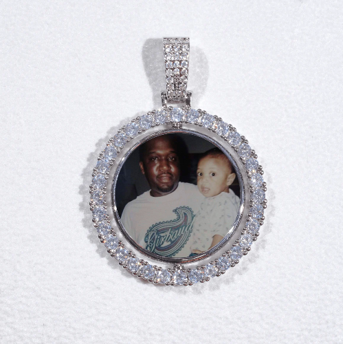 3D Spinning 2-Faced Custom Picture Pendant
