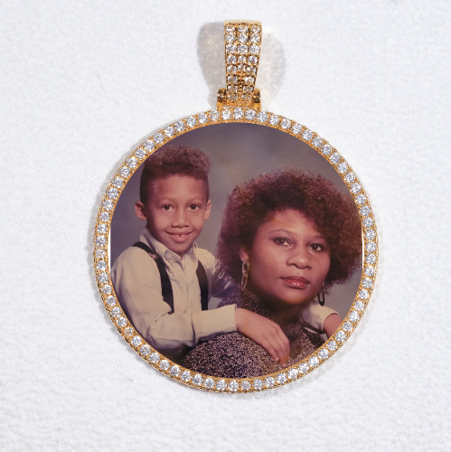 MEDIUM 3D CIRCLE CUSTOM PICTURE PENDANT