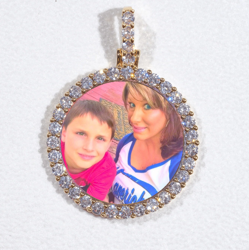 3D CIRCLE CUSTOM PICTURE PENDANT SMALL SIZE