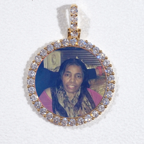 3D CIRCLE CUSTOM PICTURE PENDANT SMALL SIZE