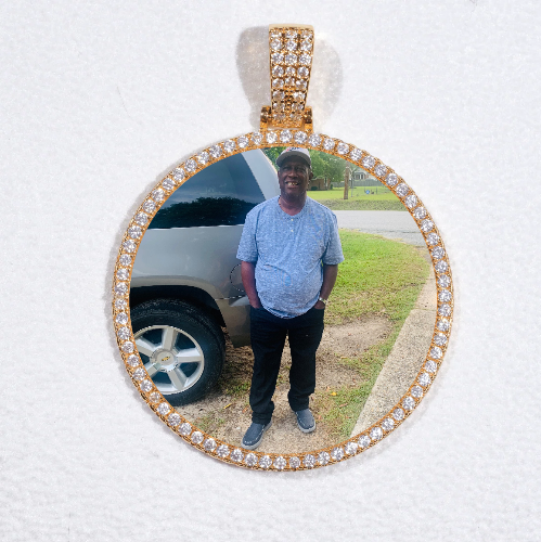 MEDIUM 3D CIRCLE CUSTOM PICTURE PENDANT