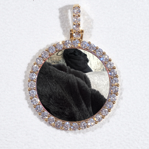 3D CIRCLE CUSTOM PICTURE PENDANT SMALL SIZE