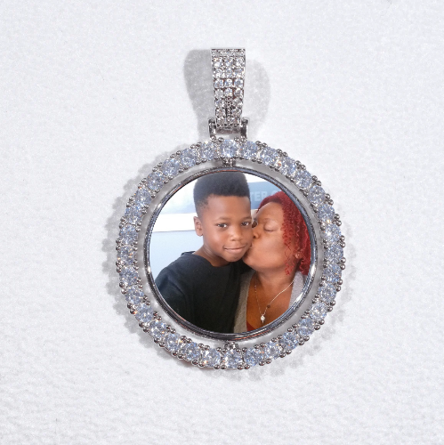 3D Spinning 2-Faced Custom Picture Pendant