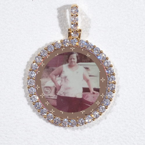 3D CIRCLE CUSTOM PICTURE PENDANT SMALL SIZE