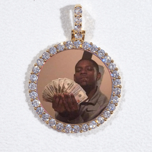 3D CIRCLE CUSTOM PICTURE PENDANT SMALL SIZE