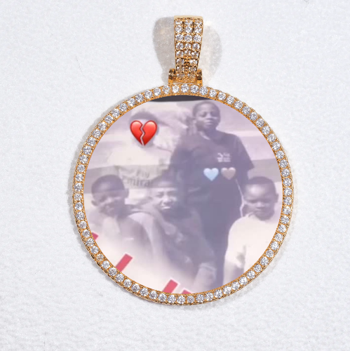 MEDIUM 3D CIRCLE CUSTOM PICTURE PENDANT