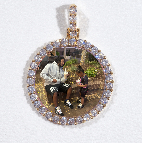 3D CIRCLE CUSTOM PICTURE PENDANT SMALL SIZE