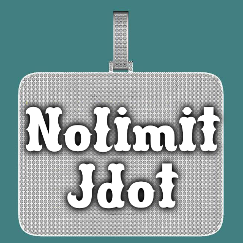 CUSTOM LETTER NECKLACE 3D BIG SQUARE