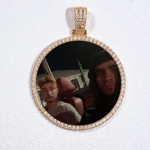 MEDIUM 3D CIRCLE CUSTOM PICTURE PENDANT