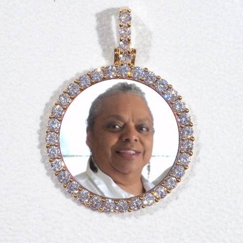3D CIRCLE CUSTOM PICTURE PENDANT SMALL SIZE