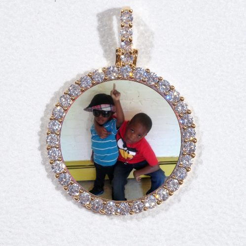 3D CIRCLE CUSTOM PICTURE PENDANT SMALL SIZE