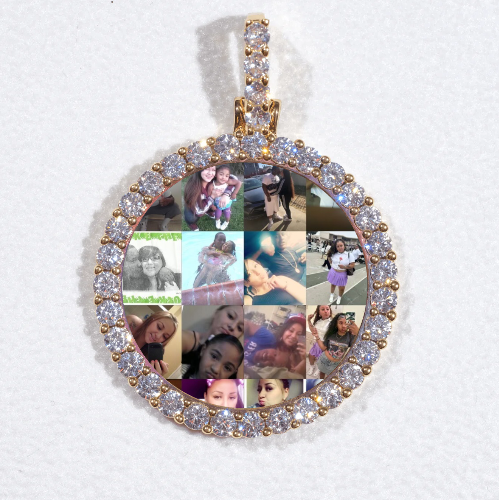 3D CIRCLE CUSTOM PICTURE PENDANT SMALL SIZE