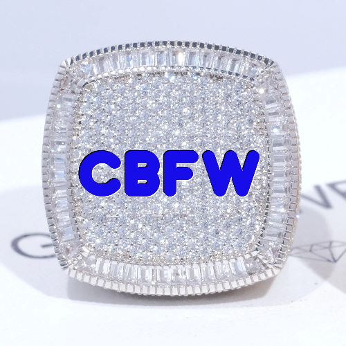 CUSTOM LETTER 3D ICED RING