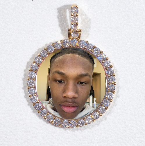 3D CIRCLE CUSTOM PICTURE PENDANT SMALL SIZE