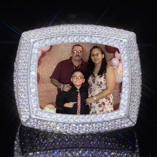 3D CUSTOM PICTURE ICED RING