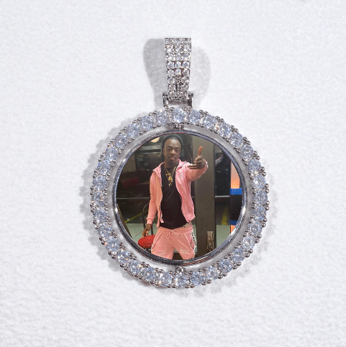 3D Spinning 2-Faced Custom Picture Pendant