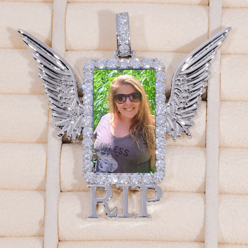 RIP WING 3D CUSTOM PICTURE PENDANT