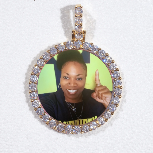 3D CIRCLE CUSTOM PICTURE PENDANT SMALL SIZE