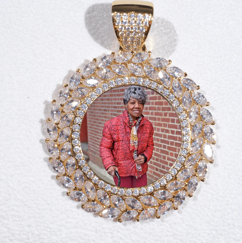 Large 3D Wheat Ear Custom Picture Pendant