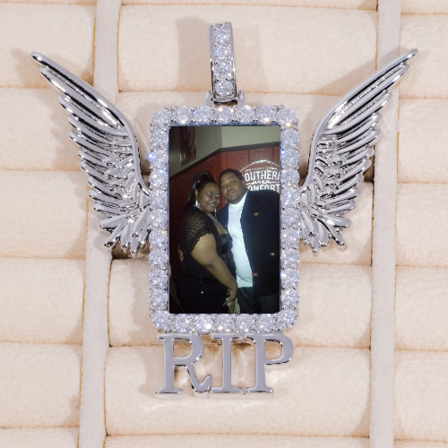 RIP WING 3D CUSTOM PICTURE PENDANT