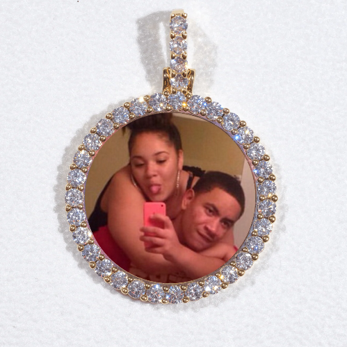 3D CIRCLE CUSTOM PICTURE PENDANT SMALL SIZE