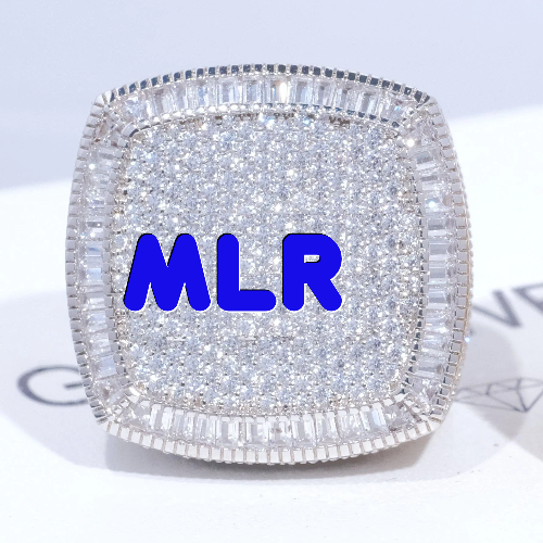 CUSTOM LETTER 3D ICED RING