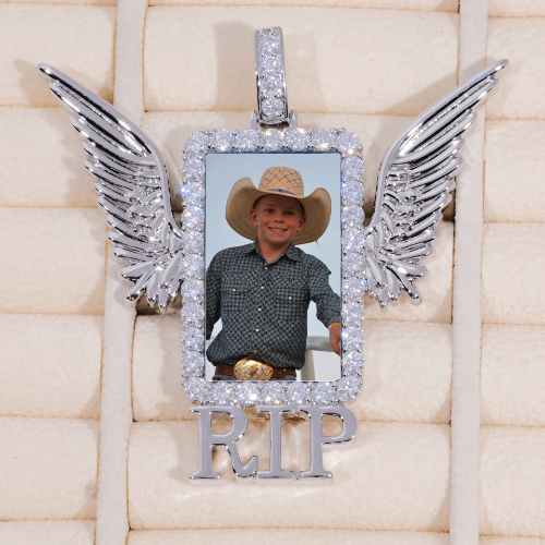 RIP WING 3D CUSTOM PICTURE PENDANT