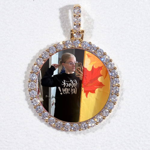 3D CIRCLE CUSTOM PICTURE PENDANT SMALL SIZE
