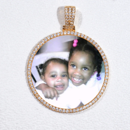 MEDIUM 3D CIRCLE CUSTOM PICTURE PENDANT