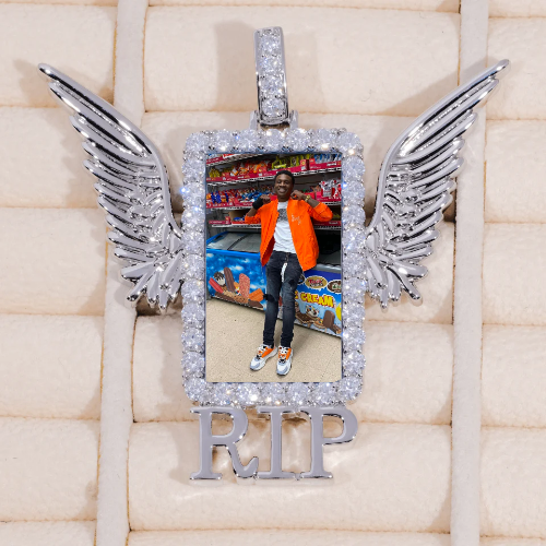 RIP WING 3D CUSTOM PICTURE PENDANT