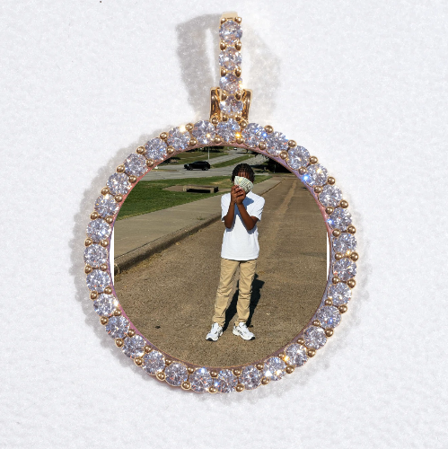 3D CIRCLE CUSTOM PICTURE PENDANT SMALL SIZE