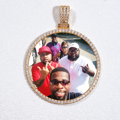 MEDIUM 3D CIRCLE CUSTOM PICTURE PENDANT