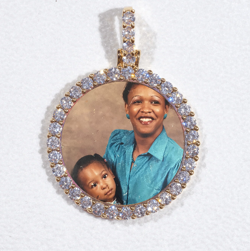 3D CIRCLE CUSTOM PICTURE PENDANT SMALL SIZE