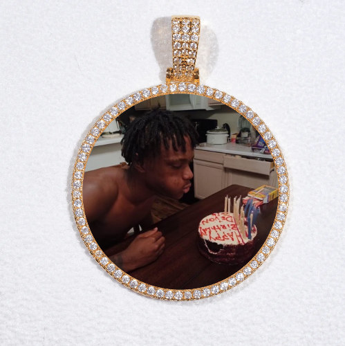MEDIUM 3D CIRCLE CUSTOM PICTURE PENDANT