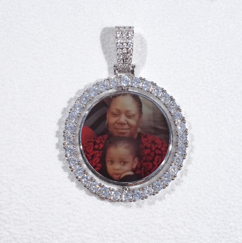 3D Spinning 2-Faced Custom Picture Pendant