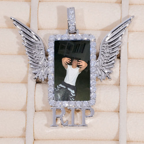 RIP WING 3D CUSTOM PICTURE PENDANT
