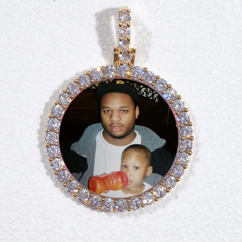 3D CIRCLE CUSTOM PICTURE PENDANT SMALL SIZE